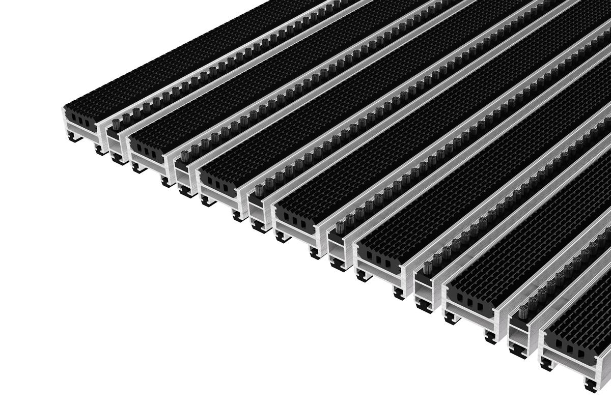 Top Clean Stabil 22 Mit Gummiprofil Und Bürstenleiste Schwarz