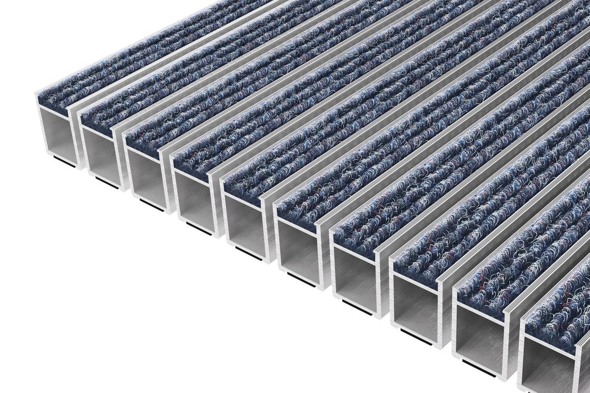 Top Clean High 42 Mit Rips Blau Meliert