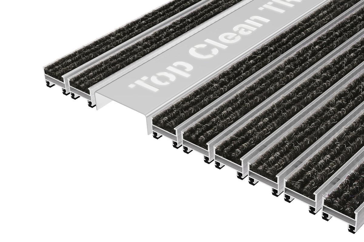 Top Clean Trend 22 Mit Rips Anthrazit Und Leuchtschrift