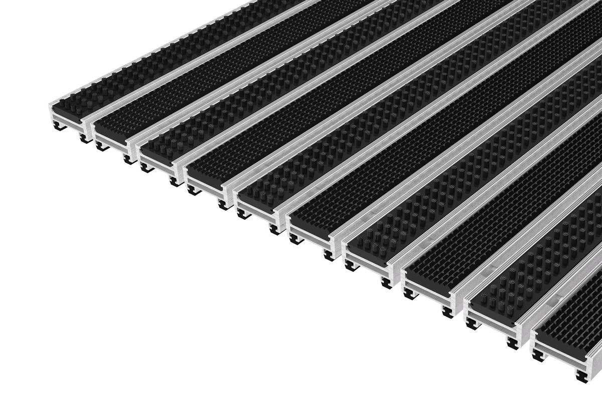 Top Clean Stabil 17 Mit Gummiprofilen Und Bürstenprofilen Schwarz