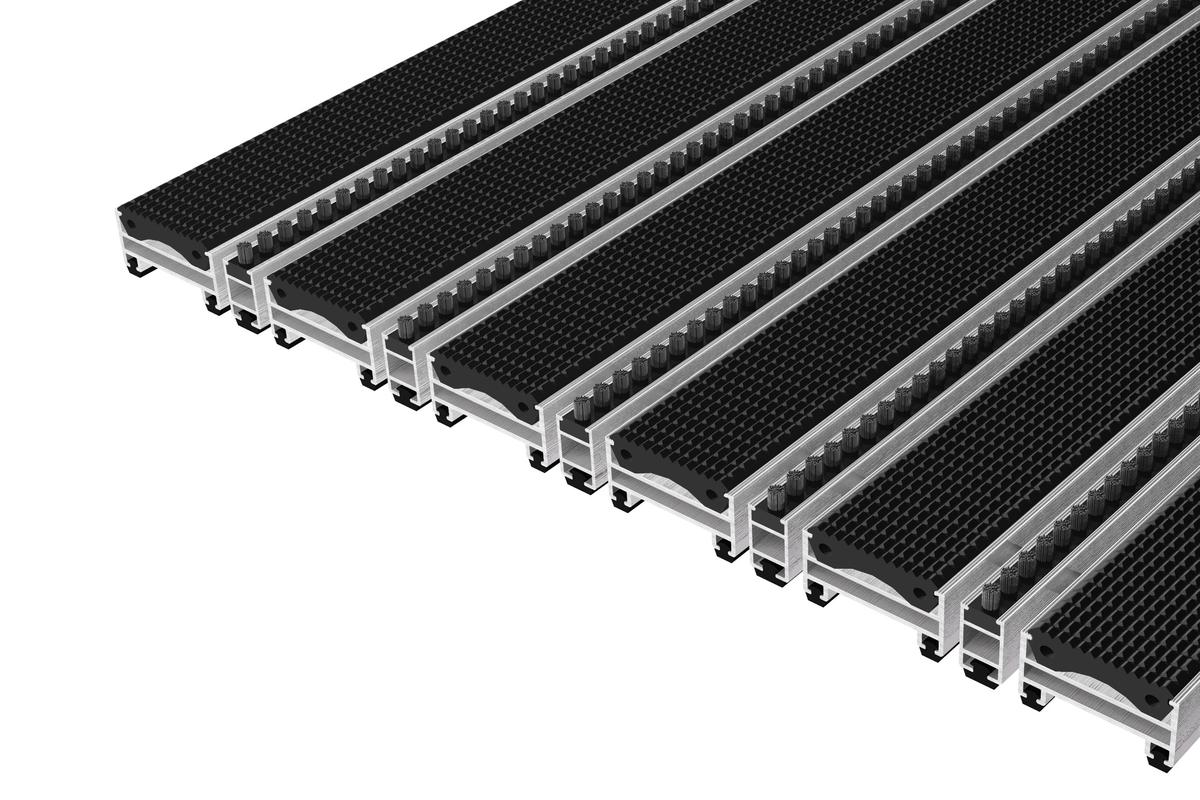 Top Clean Trend 22 Xl Mit Gummiprofilen Und Bürstenleisten Schwarz