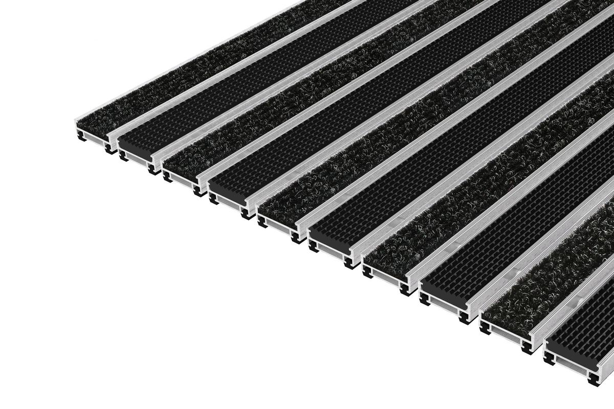 Top Clean Trend 12 mit Gummiprofil und Rips Anthrazit