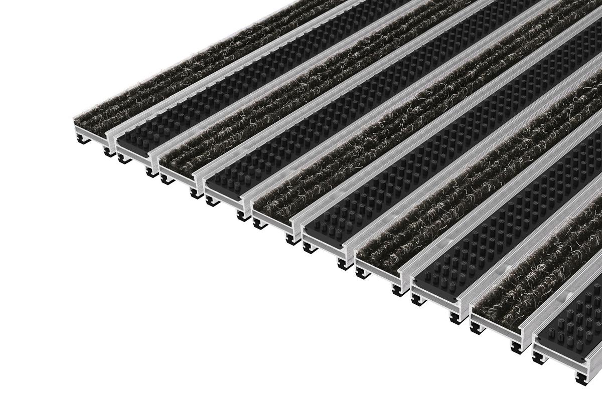 Top Clean Trend 17 Mit Bürstenprofilen Und Rips Anthrazit