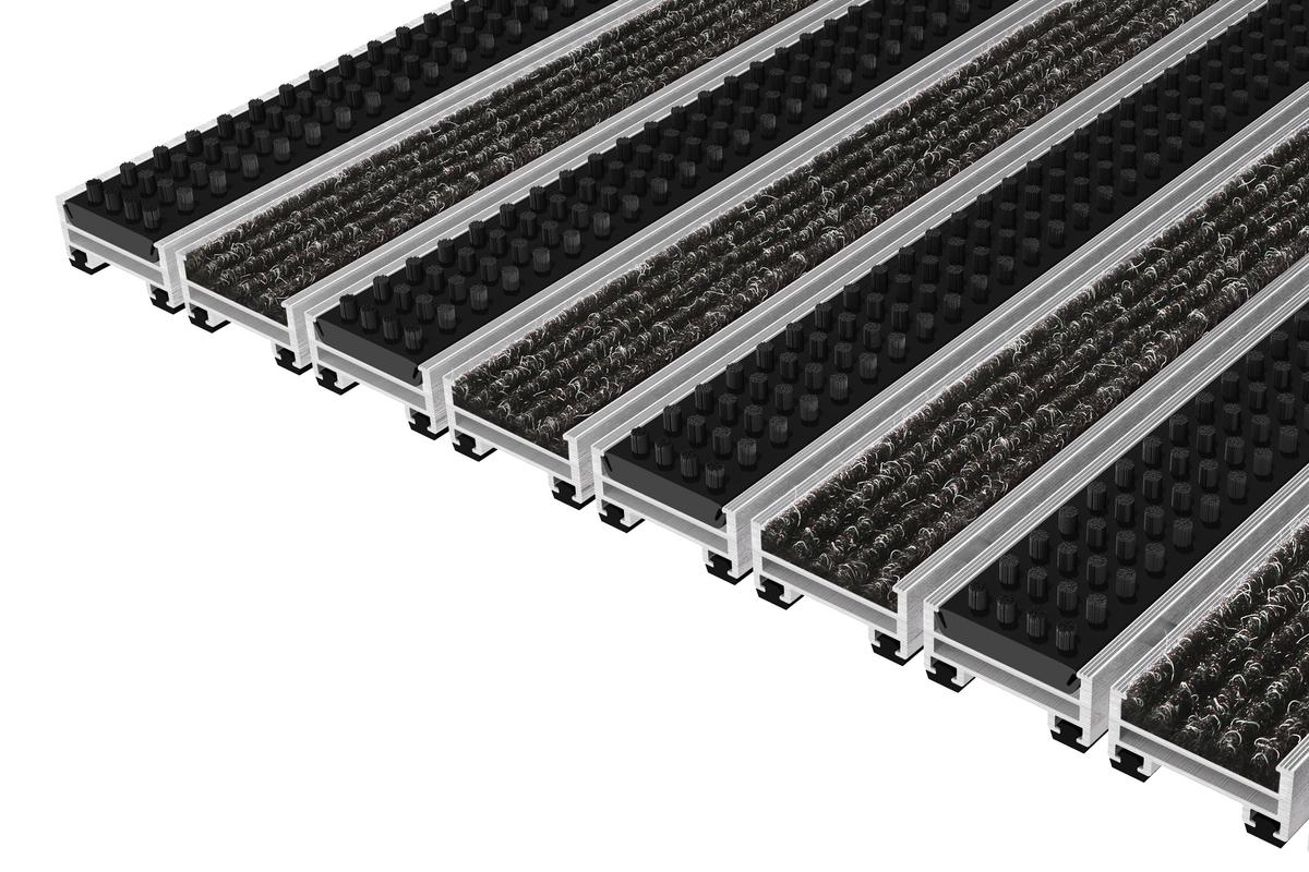 Top Clean Stabil Xl 22 Mit Rips Anthrazit Und Bürstenprofilen Schwarz