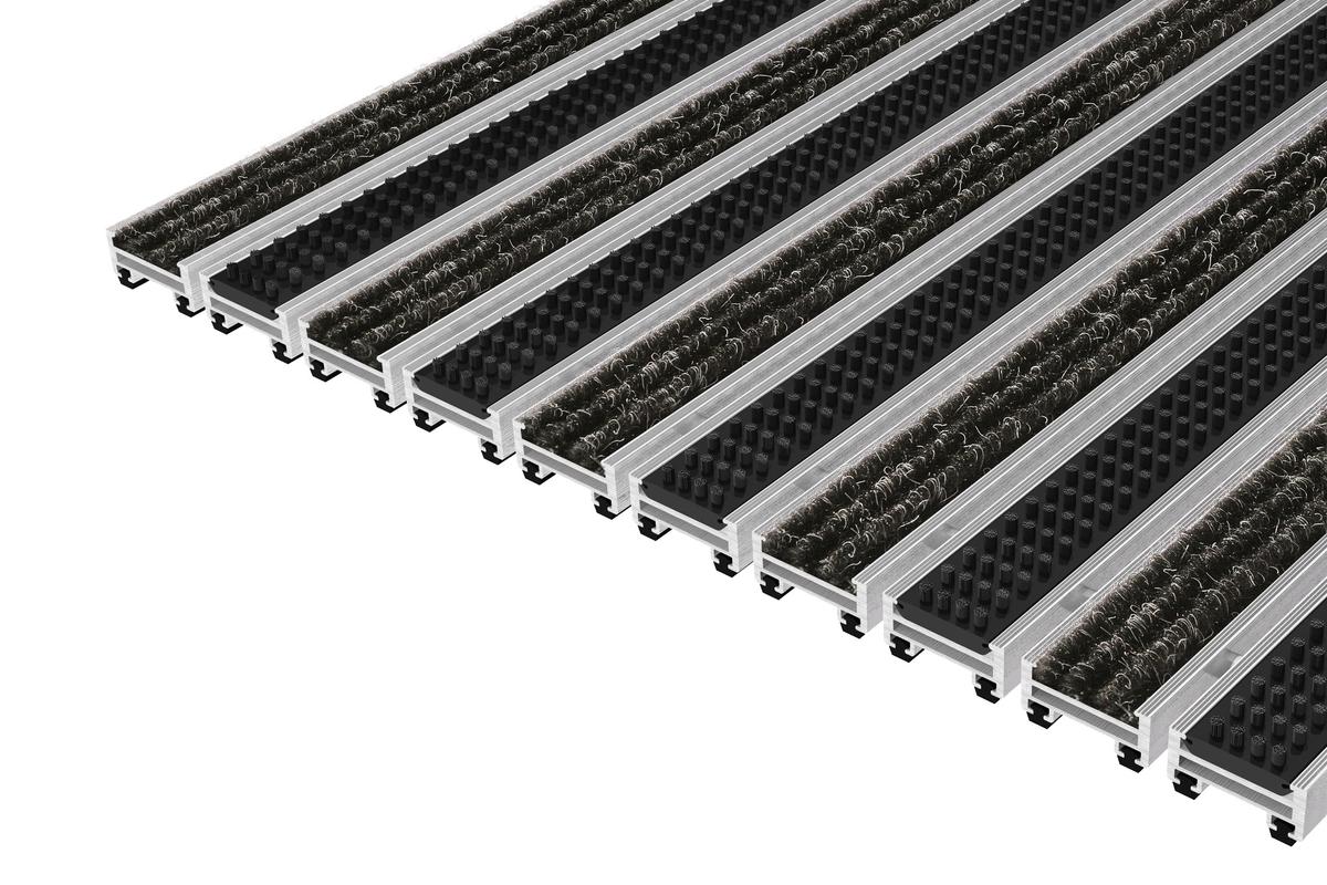 Top Clean Stabil 17 Mit Rips Anthrazit Und Bürstenprofilen Schwarz